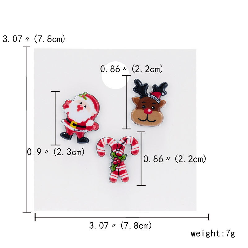 Picture of Pin Brooches Christmas Santa Claus Enamel 