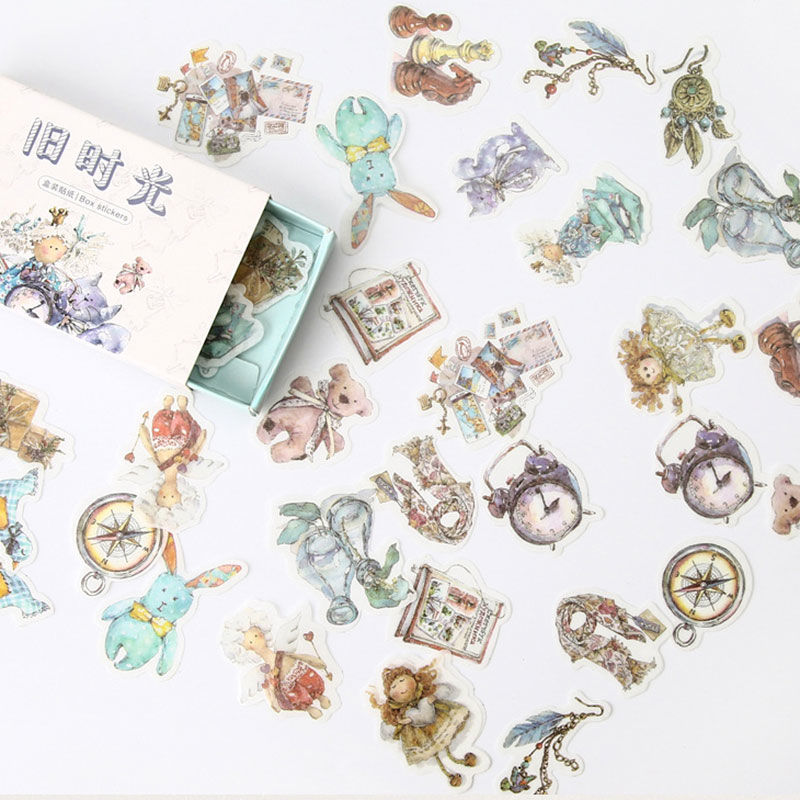 Picture of DIY Scrapbook Deco Stickers Alarm Clock Doll