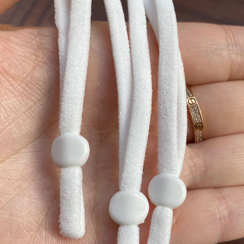 Bild von Polyamid Nylon Gummibänder Schnüre mit verstellbarer Schnalle für Masken DIY Crafts Nähzubehör