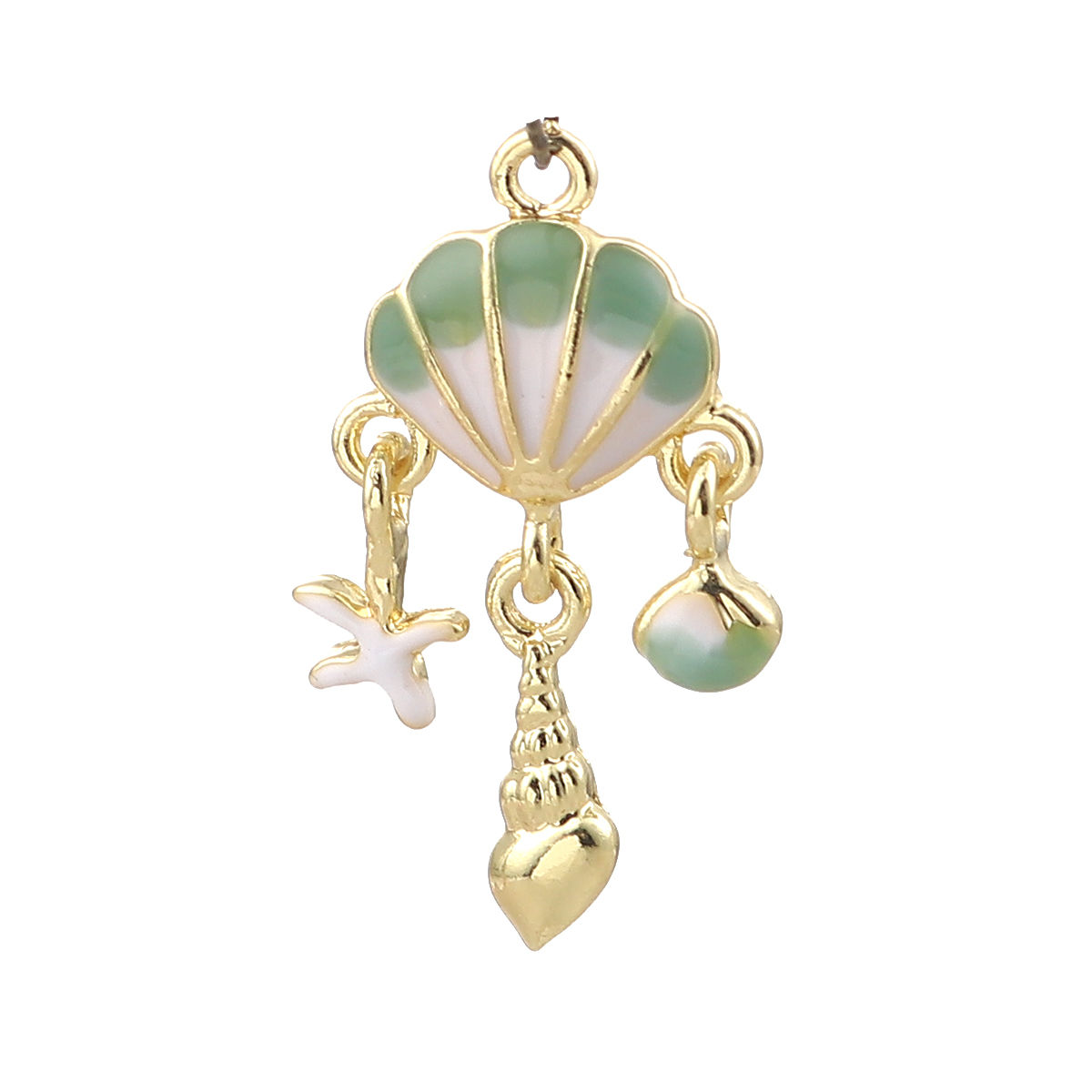 Picture of Zinc Based Alloy Enamel Pendants Shell 