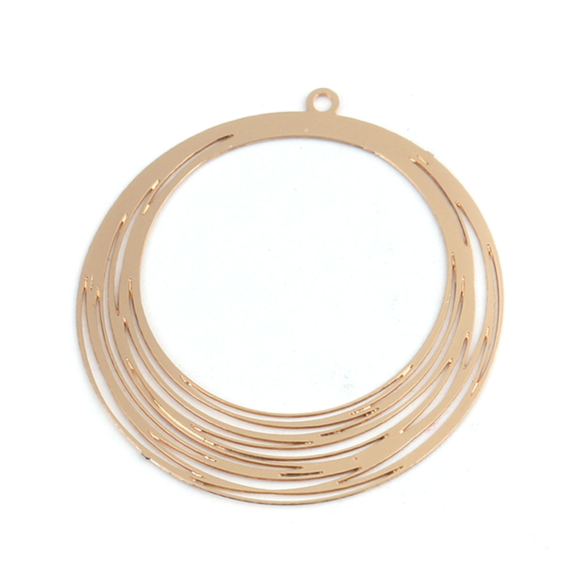Picture of Brass Filigree Stamping Pendants Round