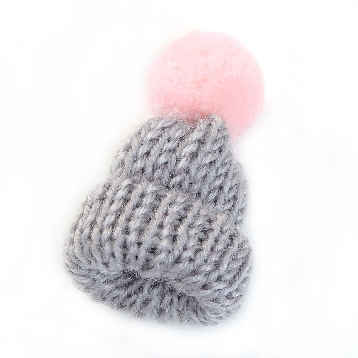 Picture of Wool Pin Brooches Knitted Hat W/ Pom Pom Ball