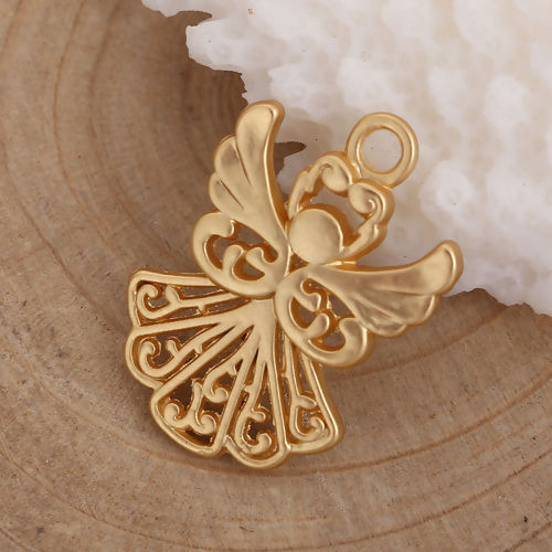 Bild von Charms aus zinkbasierter Legierung Angel Hollow