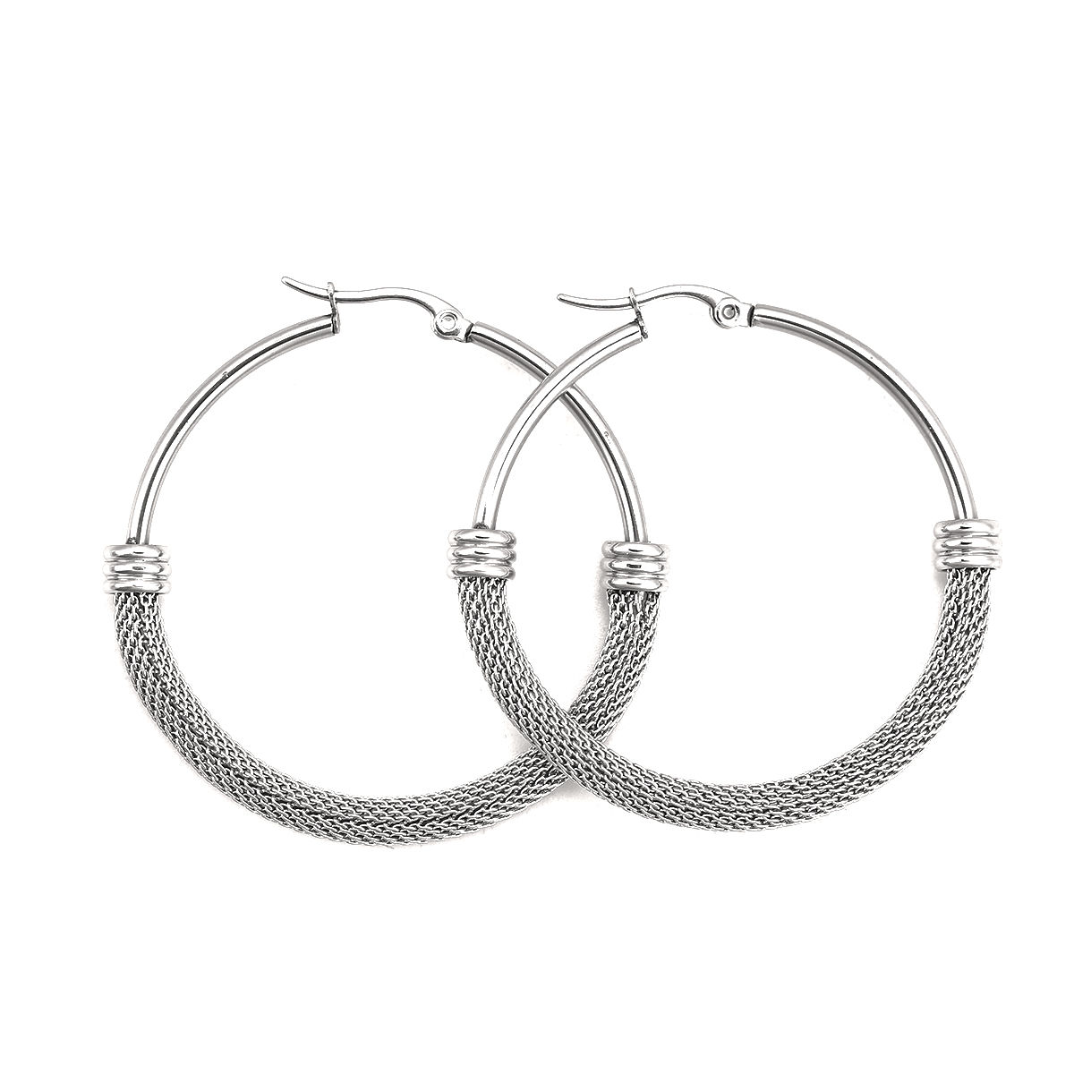 Picture of Stainless Steel Hoop Earrings Round
