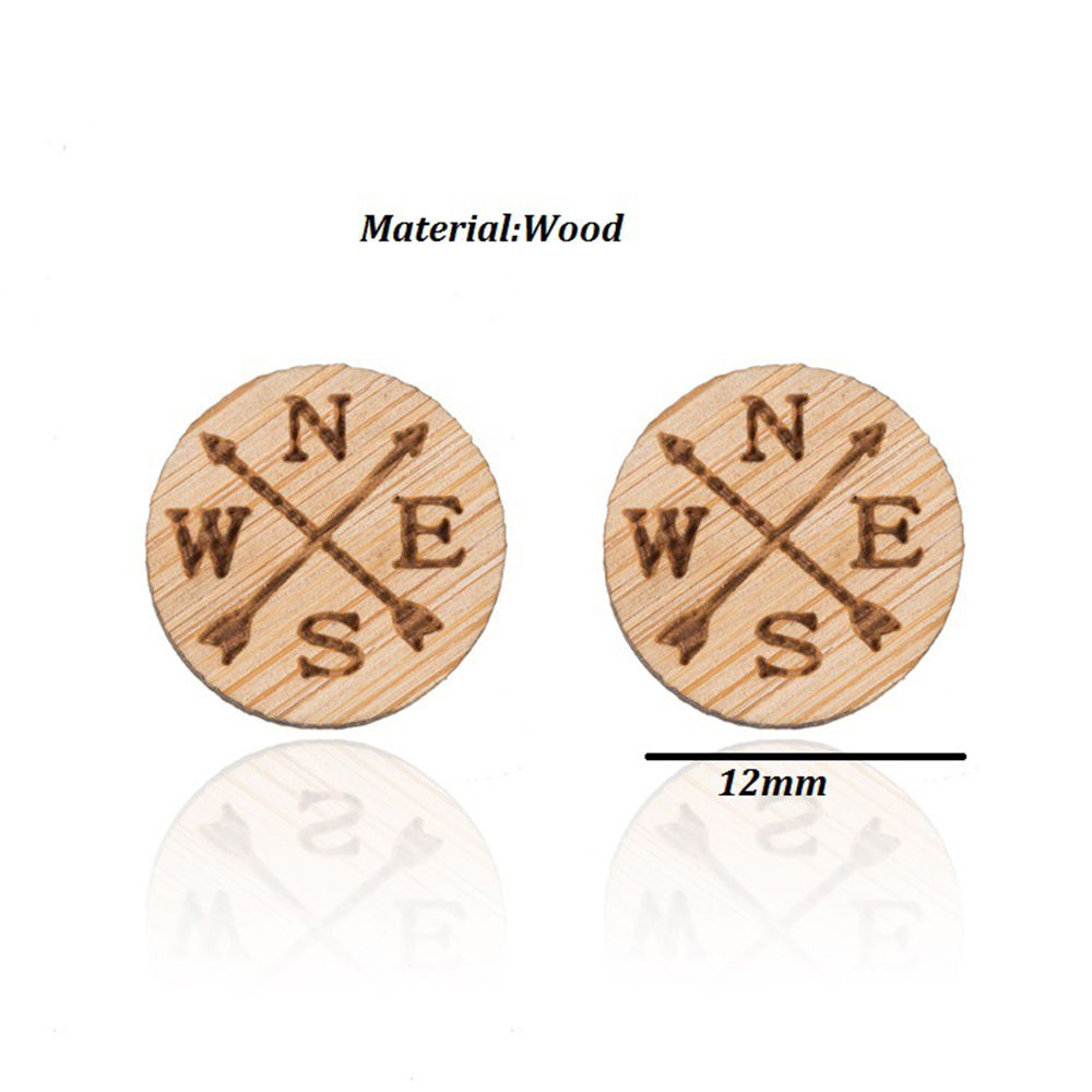 Picture of Stainless Steel Ear Post Stud Earrings Round Arrowhead