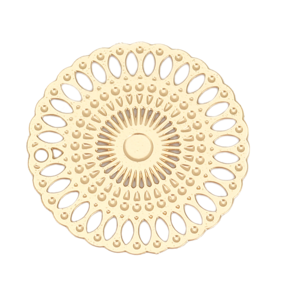 Picture of Brass Filigree Stamping Connectors Round