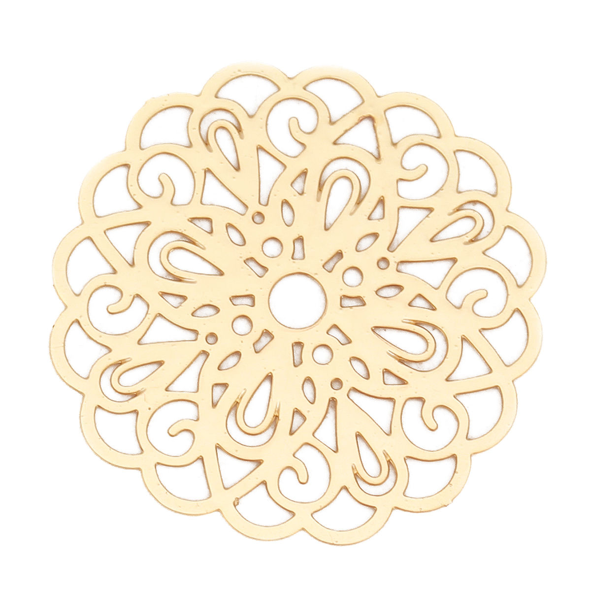 Picture of Brass Filigree Stamping Connectors Flower