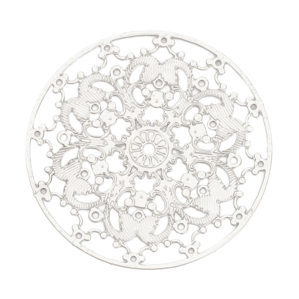 Picture of Iron Based Alloy Filigree Stamping Connectors Round