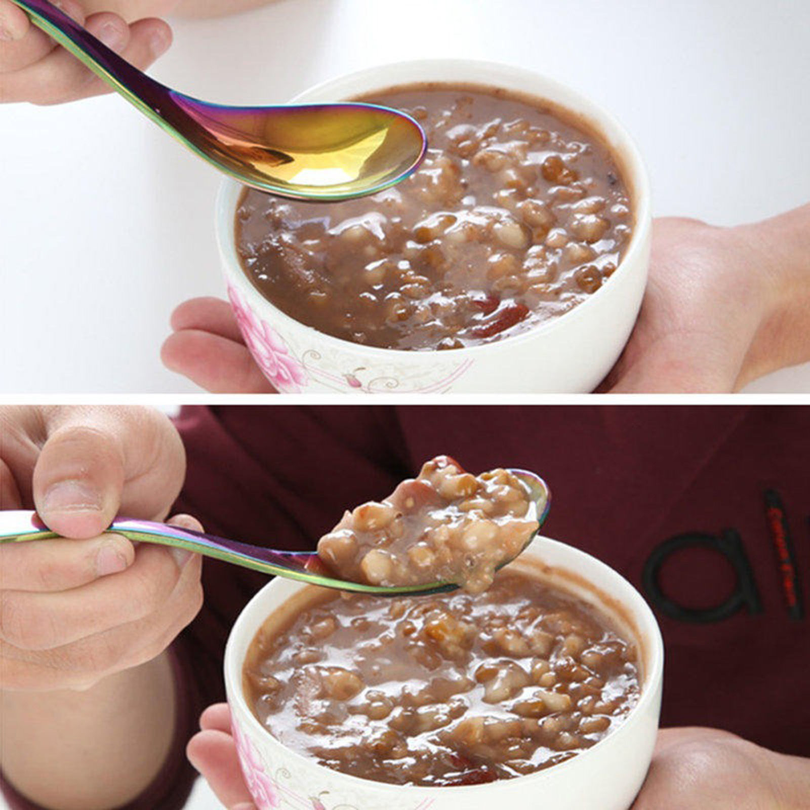 Imagen de Cuchara de Acero Inoxidable 410 Vajilla Cubiertos para Niños