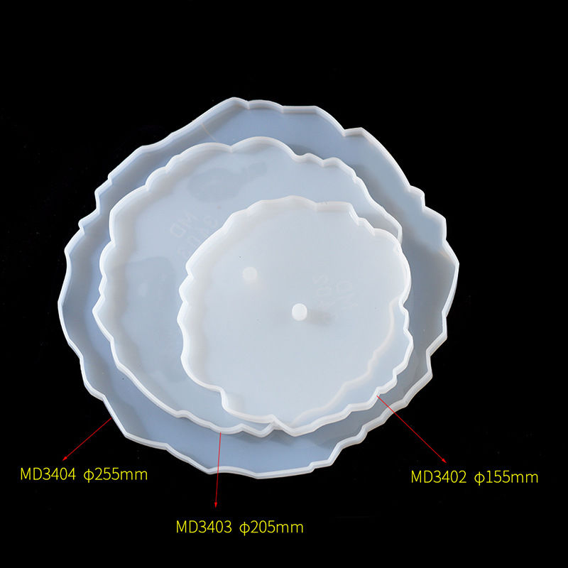 Imagen de Silicona Molde Plato Blanco Ronda 25.5cm 20.5cm 15.5cm Dia., 1 Juego ( 3 Unidades/Juego)