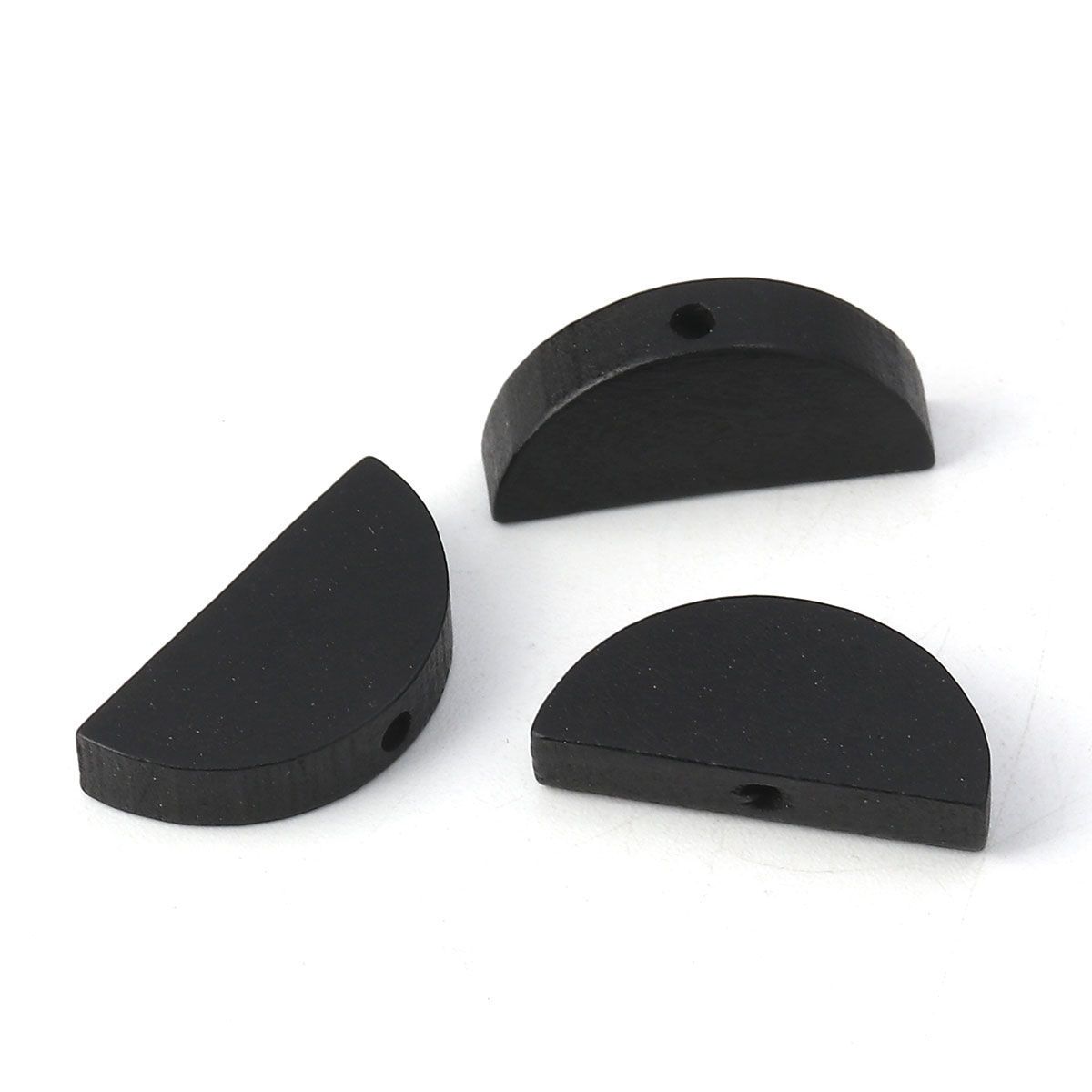 Picture of Natural Wood Spacer Beads Half Round