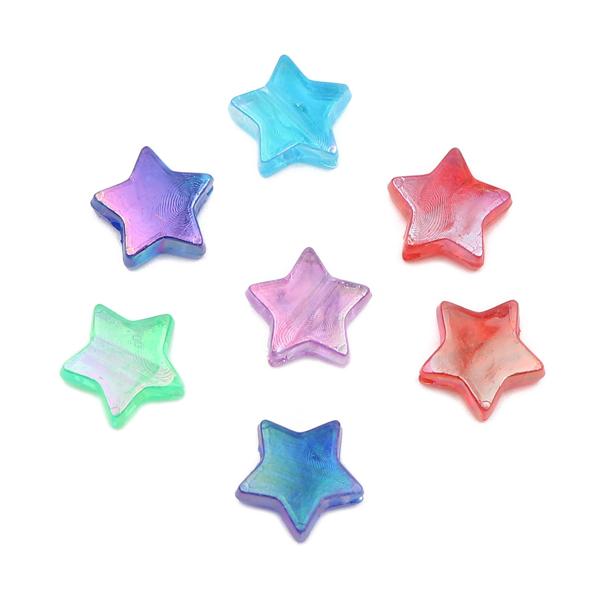 Изображение Acrylic Beads Pentagram Star AB Color