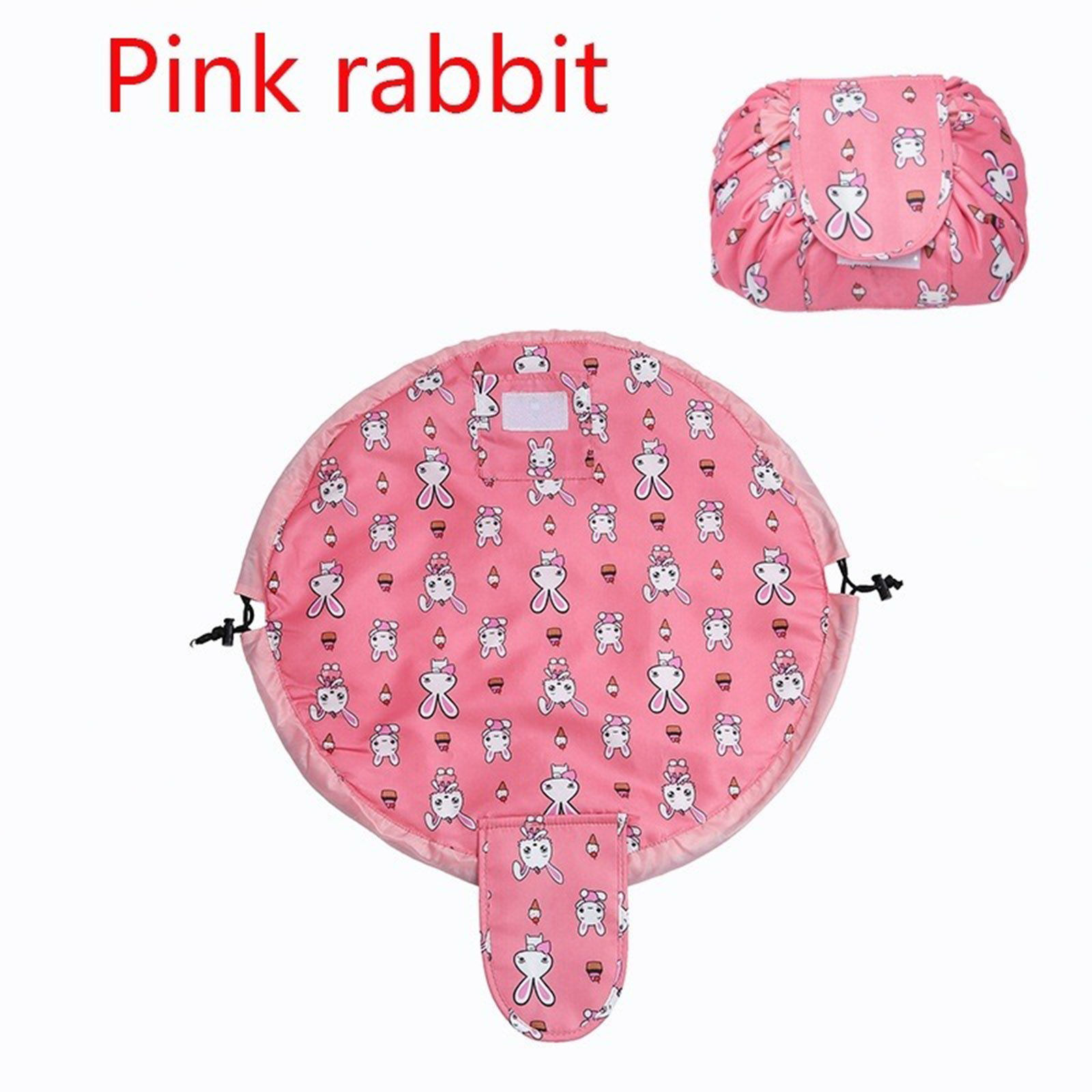 Picture of Oxford Fabric Storage Bag White & Pink Stripe 1 Piece