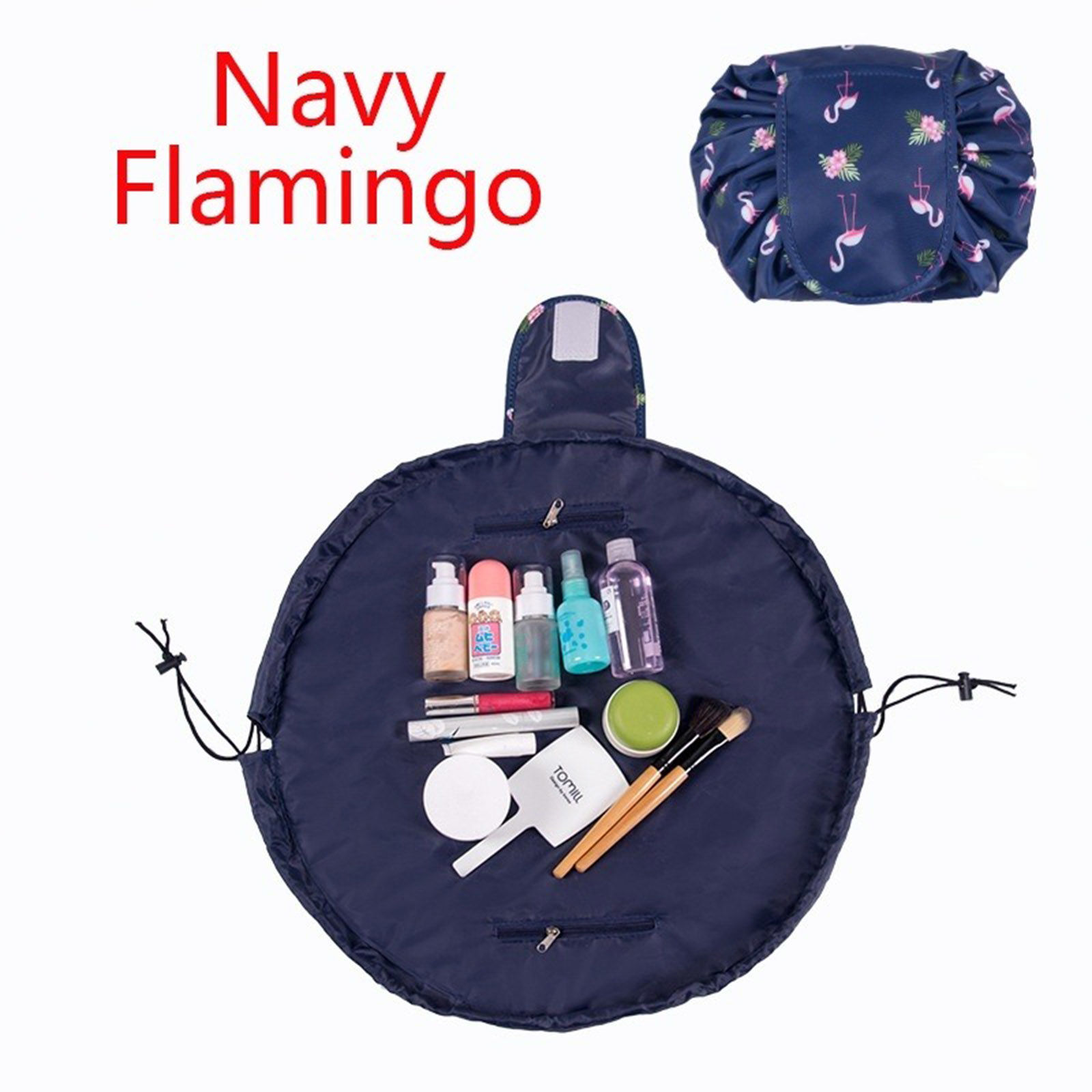 Picture of Oxford Fabric Storage Bag White & Pink Stripe 1 Piece