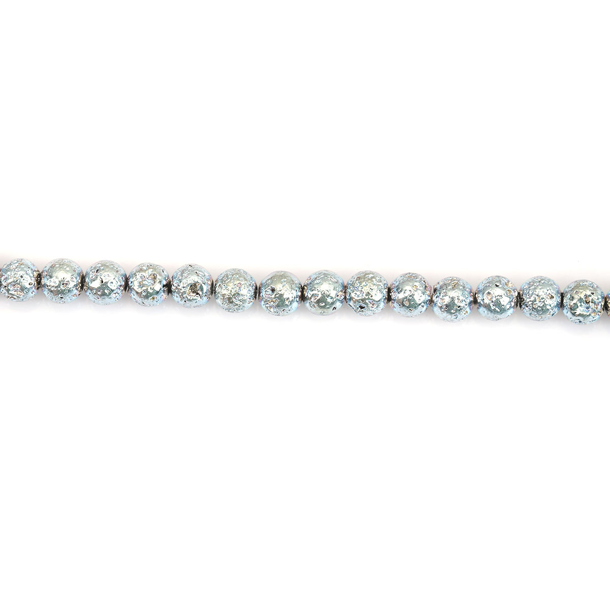 Изображение (Сорт B) Гематит ( Природный ) Бусины Круглые Светло-синий + Зеленый с узором “ Пятнышко ” Примерно 6мм-7мм диаметр, Размер Поры 1.1мм, 40см - 39.5см длина, 1 Нитка (Примерно 62 шт/нитка)