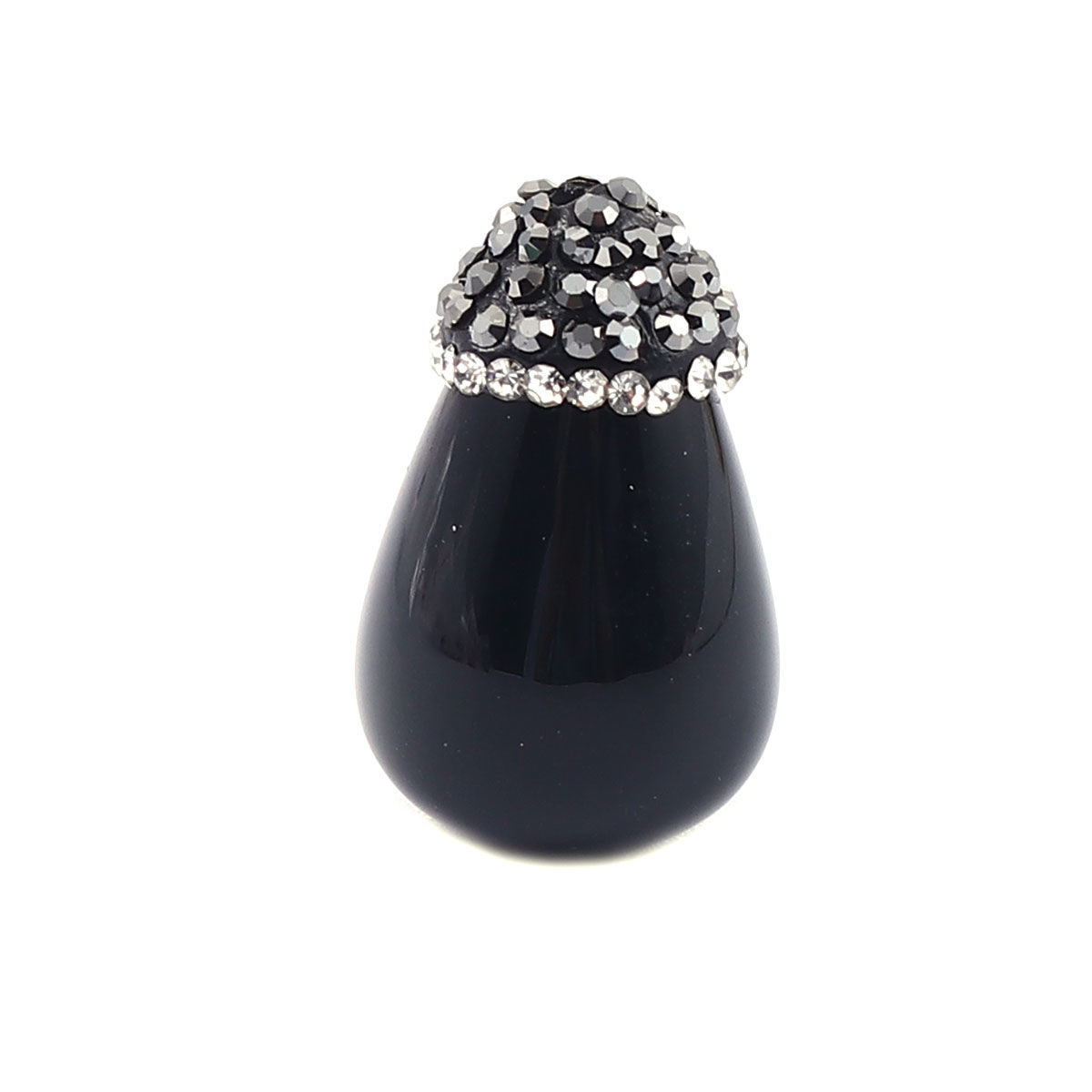 Picture of Agate Beads Drop & Clear Rhinestone 