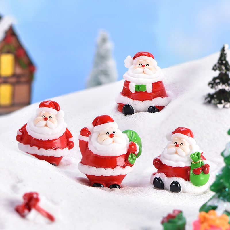 Imagen de Resin Christmas Micro Landscape Miniature Decoration