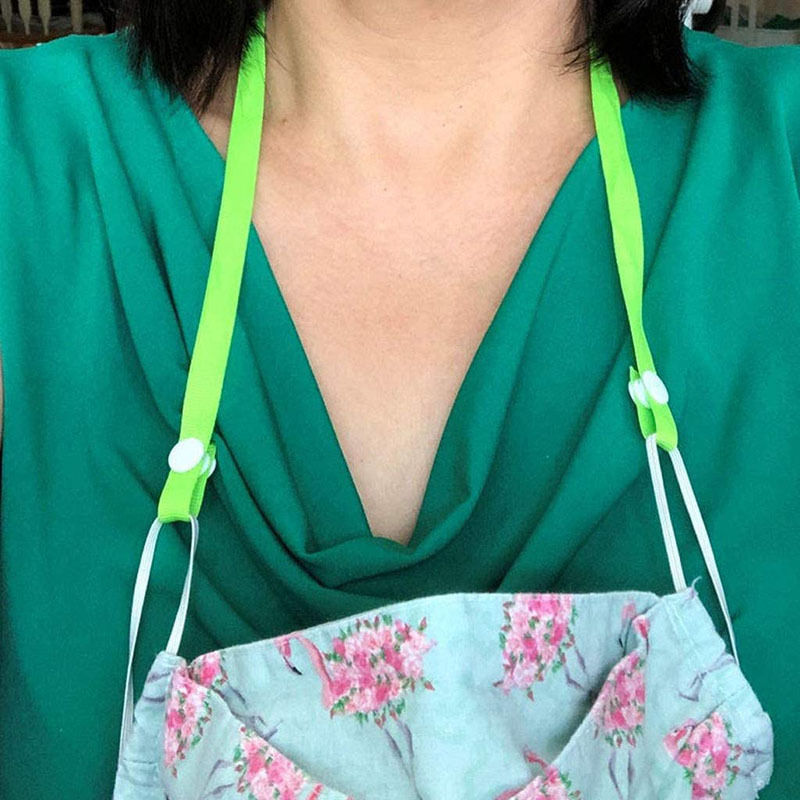 Picture of Cotton Face Mask Neck Strap Lariat Lanyard Necklace Adjustable