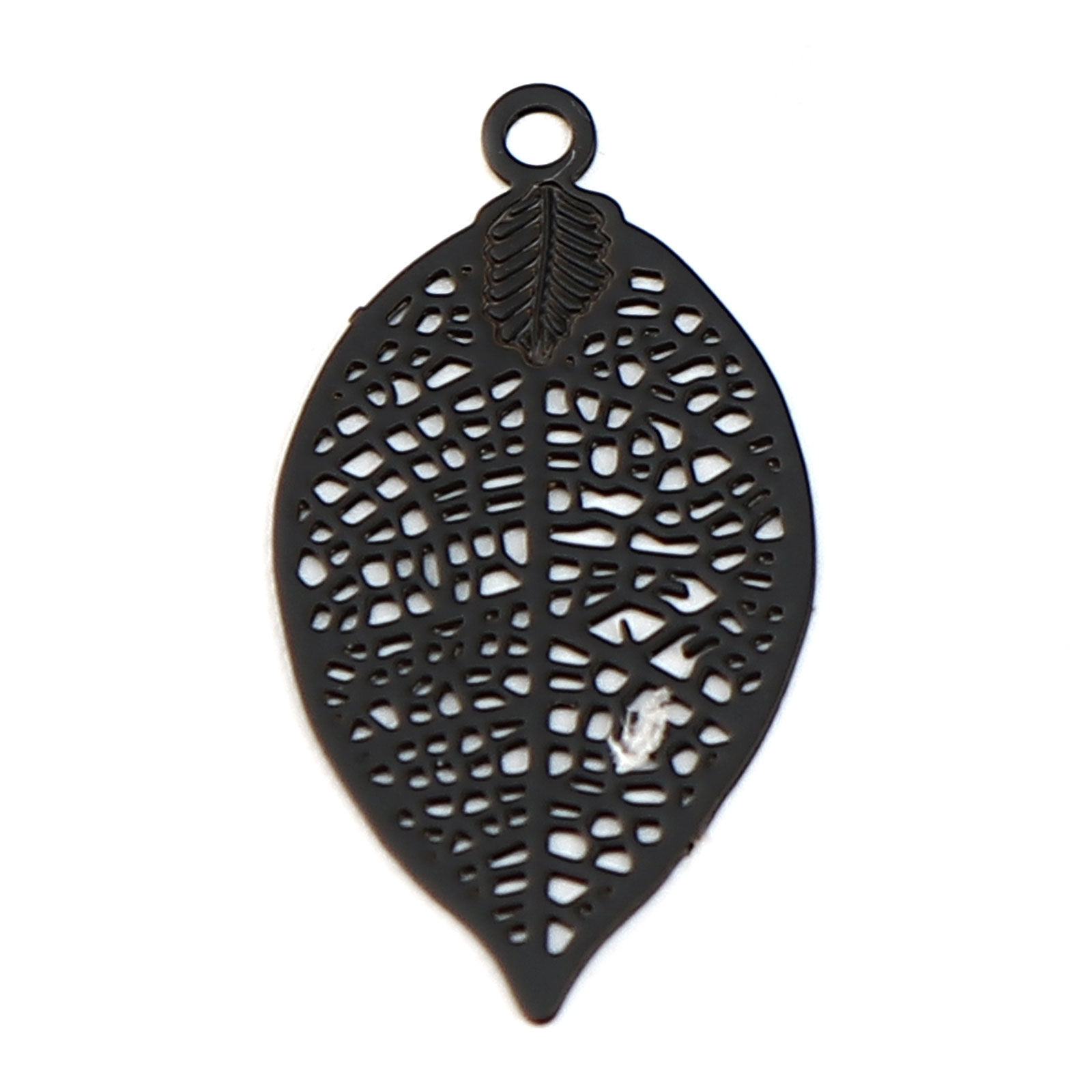 Picture of Brass Filigree Stamping Charms Leaf