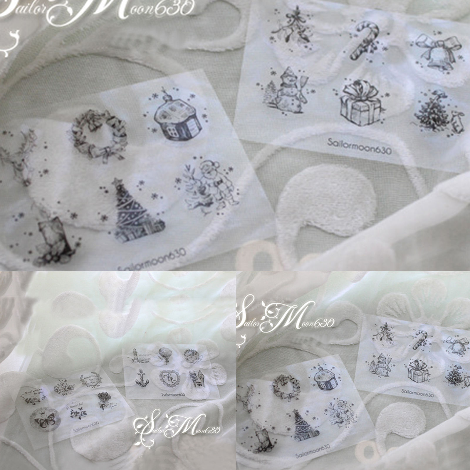 Picture of Christmas PVC Seals Stickers Labels