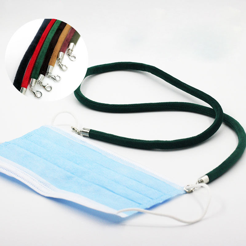 Picture of Polyester Face Mask And Glasses Neck Strap Lariat Lanyard Necklace 1 Piece
