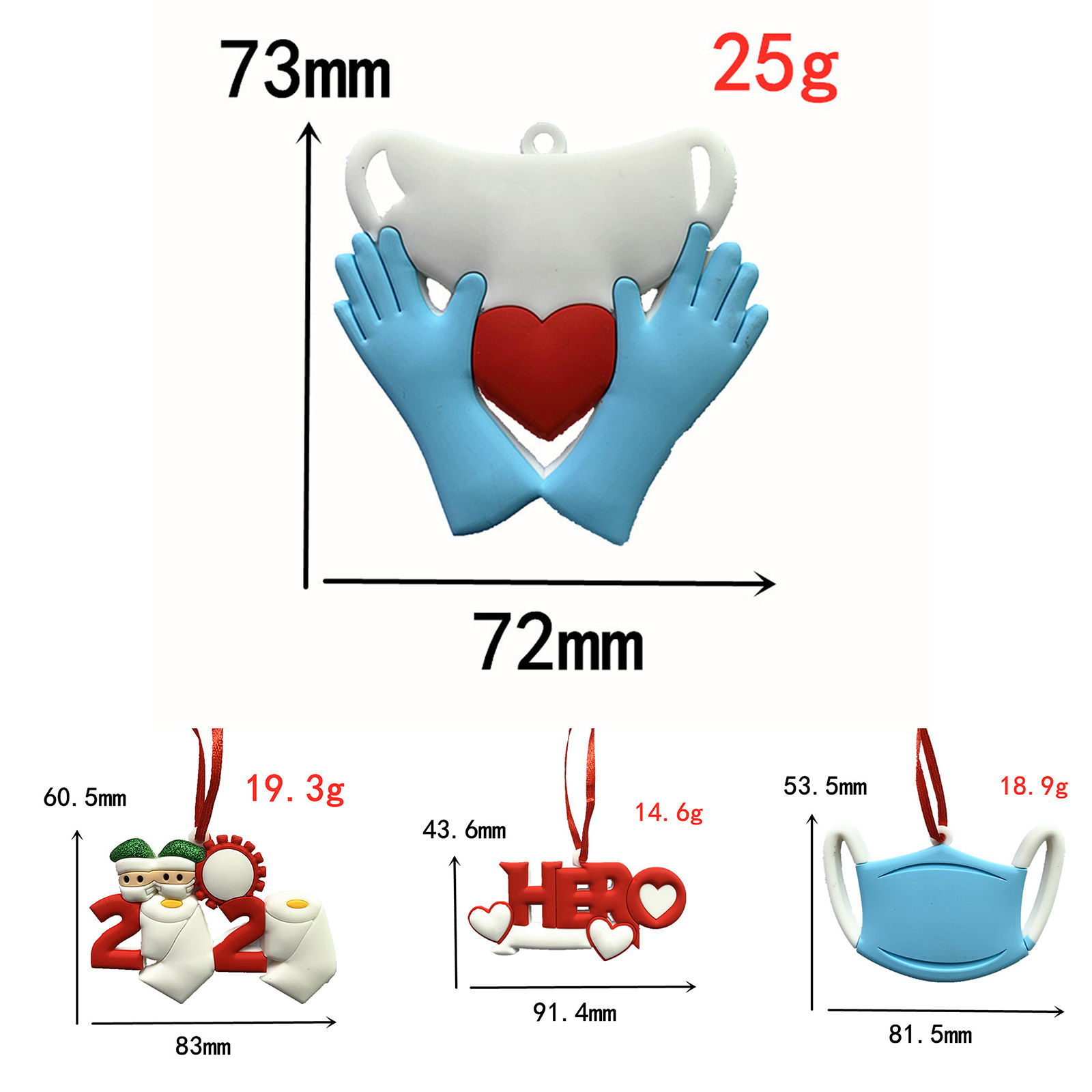 Imagen de Christmas Mask Hanging Decoration Survival