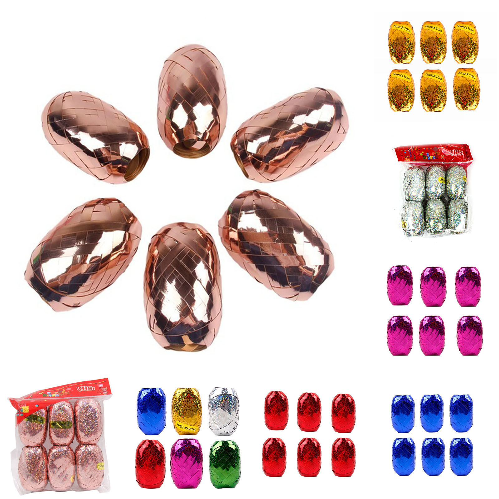Imagen de Plastic Balloon String Satin Ribbon Laser