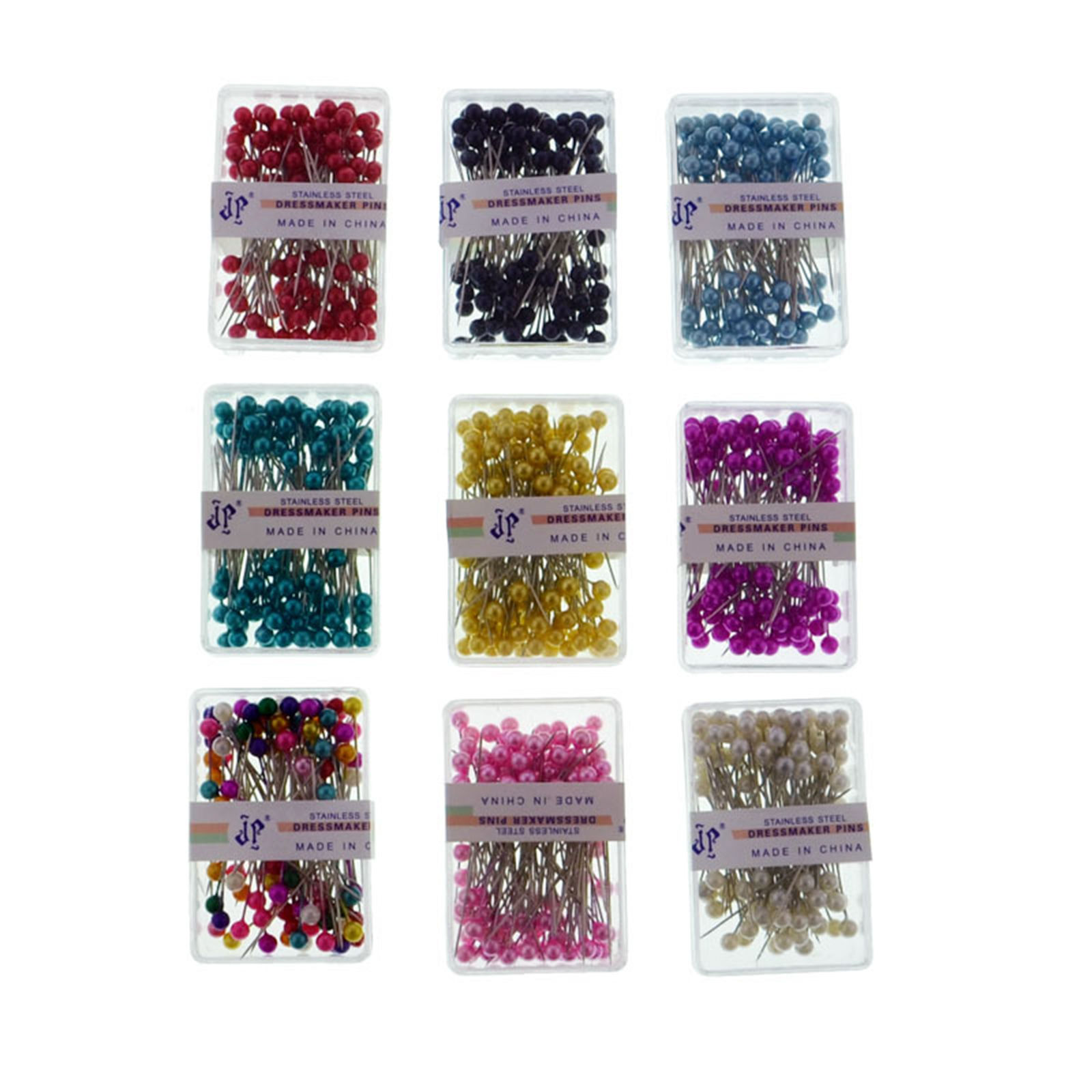 Picture of 1 Box Steel Sewing Positioning Pin Multicolor 3.8cm(1 4/8") long