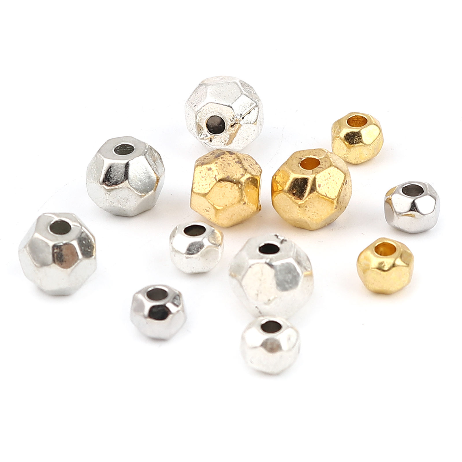 Picture of Zinc Based Alloy Spacer Beads Round Faceted 