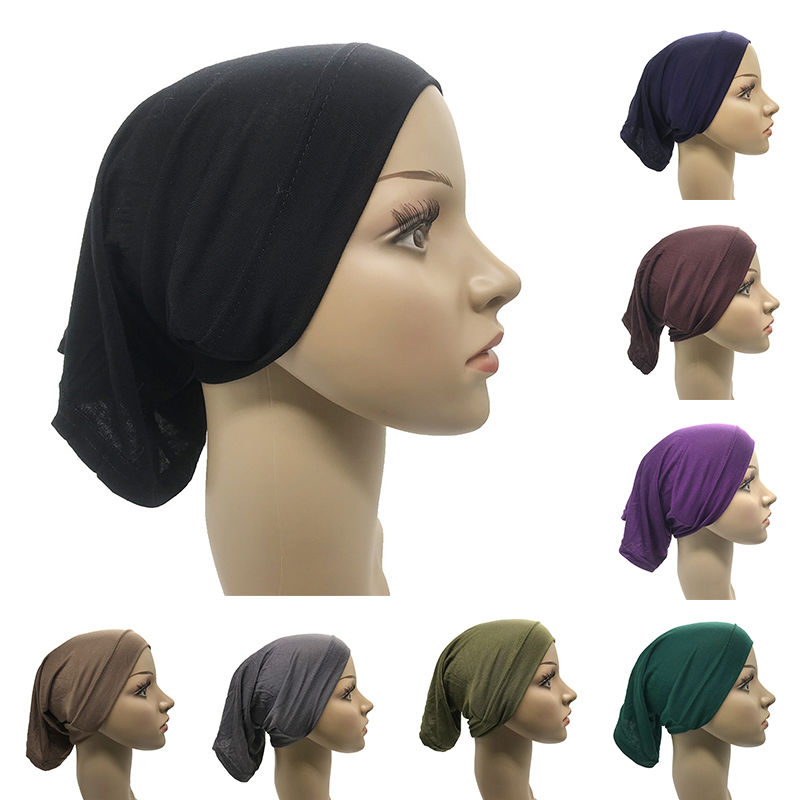 Изображение Модальный Женские Тюрбан шляпа Шарф Разноцветный 30см x 22см, 1 ШТ