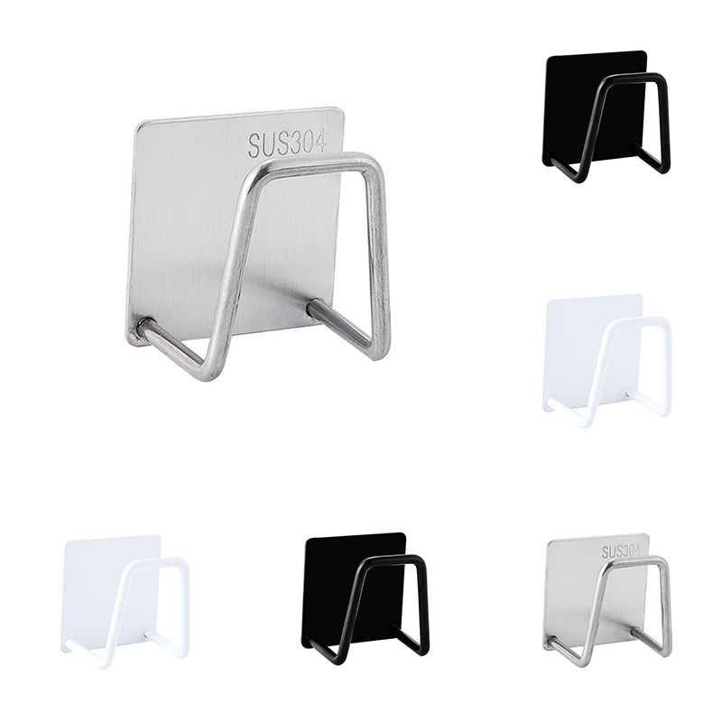 Picture of Punch-Free Stainless Steel Sponge Holder, Kitchen Sink Dish Organizer For Kitchen Accessories