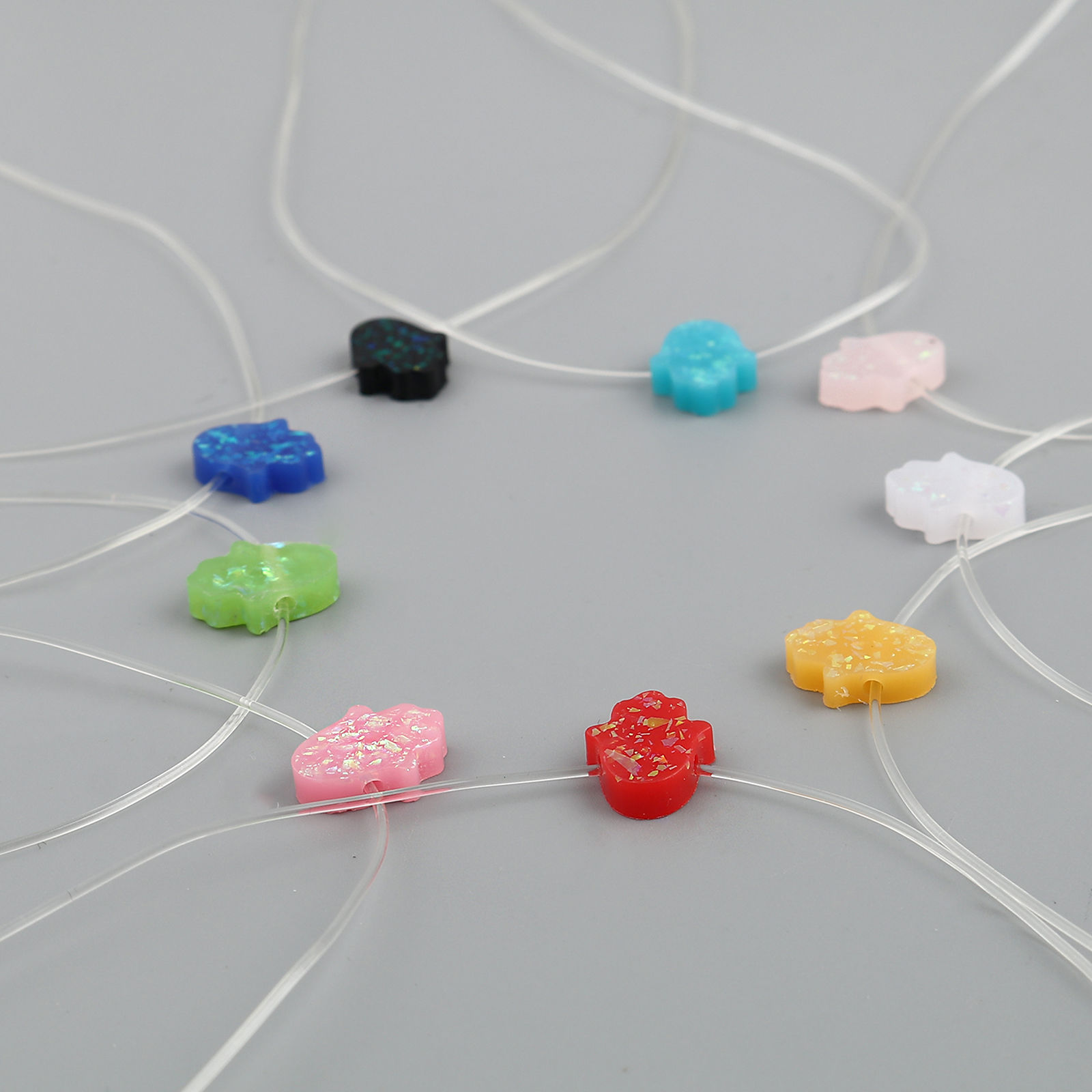 Picture of Resin Necklace Hamsa Symbol Hand 1 Piece