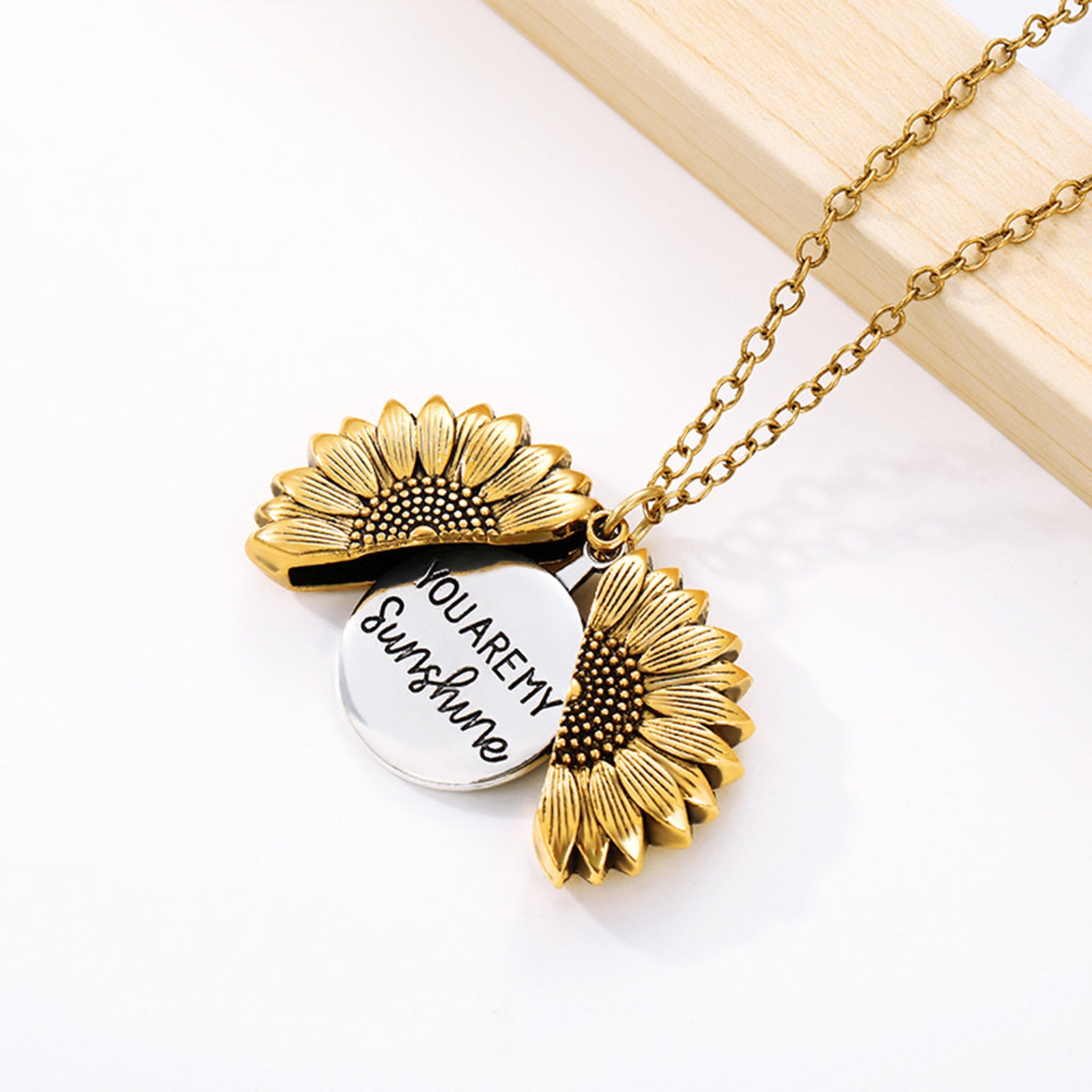 Picture of Stainless Steel Positive Quotes Energy Necklace 1 Piece