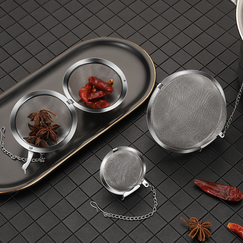Picture of Stainless Steel Tea Infuser Sphere Locking Spice Tea Ball Strainer Mesh Infuser Tea Filter Strainers Kitchen Tools Theezeef