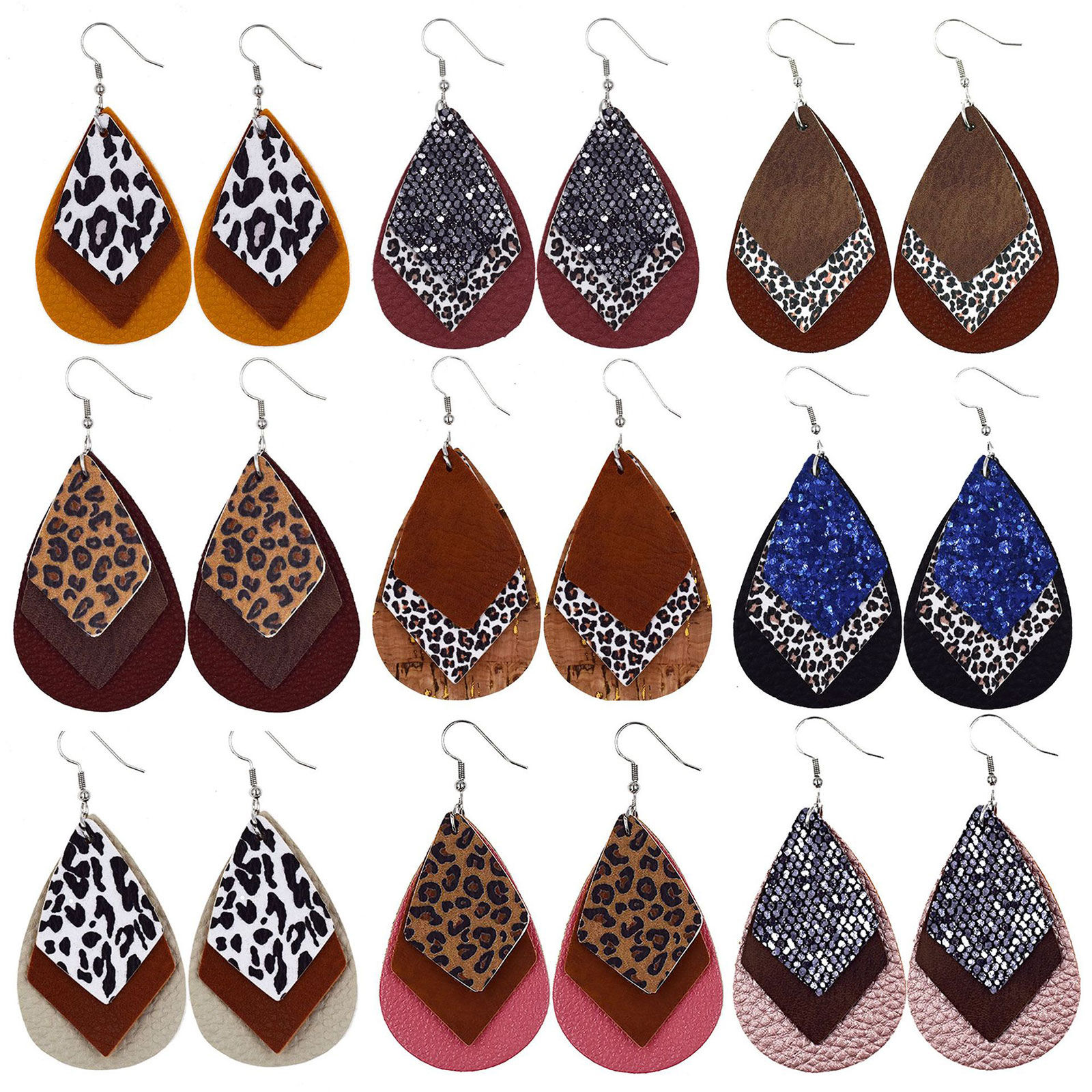 Picture of PU Leather Earrings 1 Pair