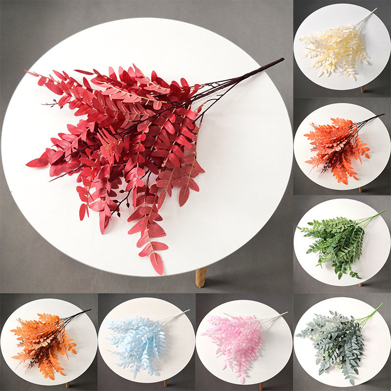 Изображение 5 Branch Locust Tree Leaves Simulation Plant DIY Wedding Hall Venue Decoration