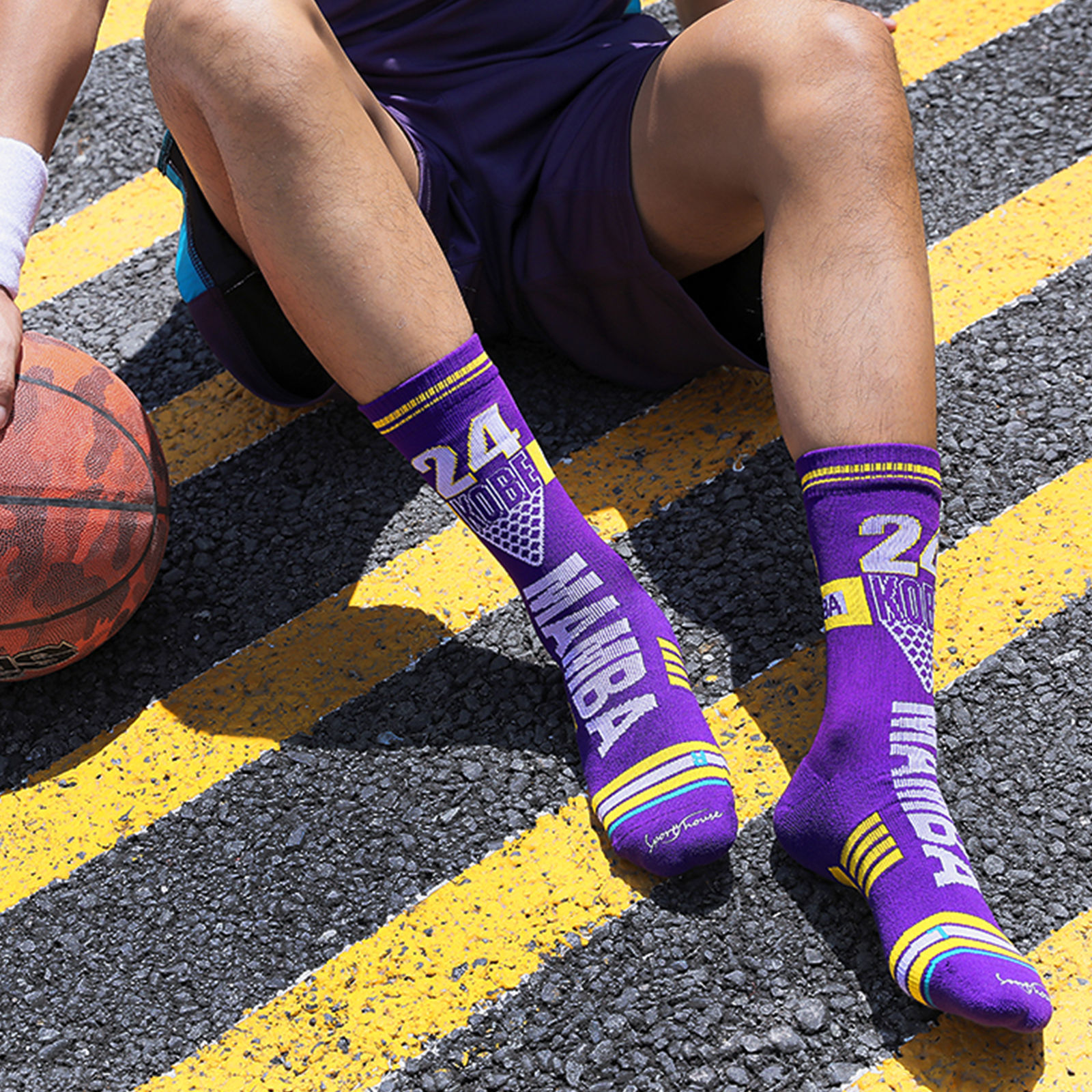 Imagen de Multifunction Non-slip Breathable Man's Sport Socks Number Size M（39-43）, 1 Pair