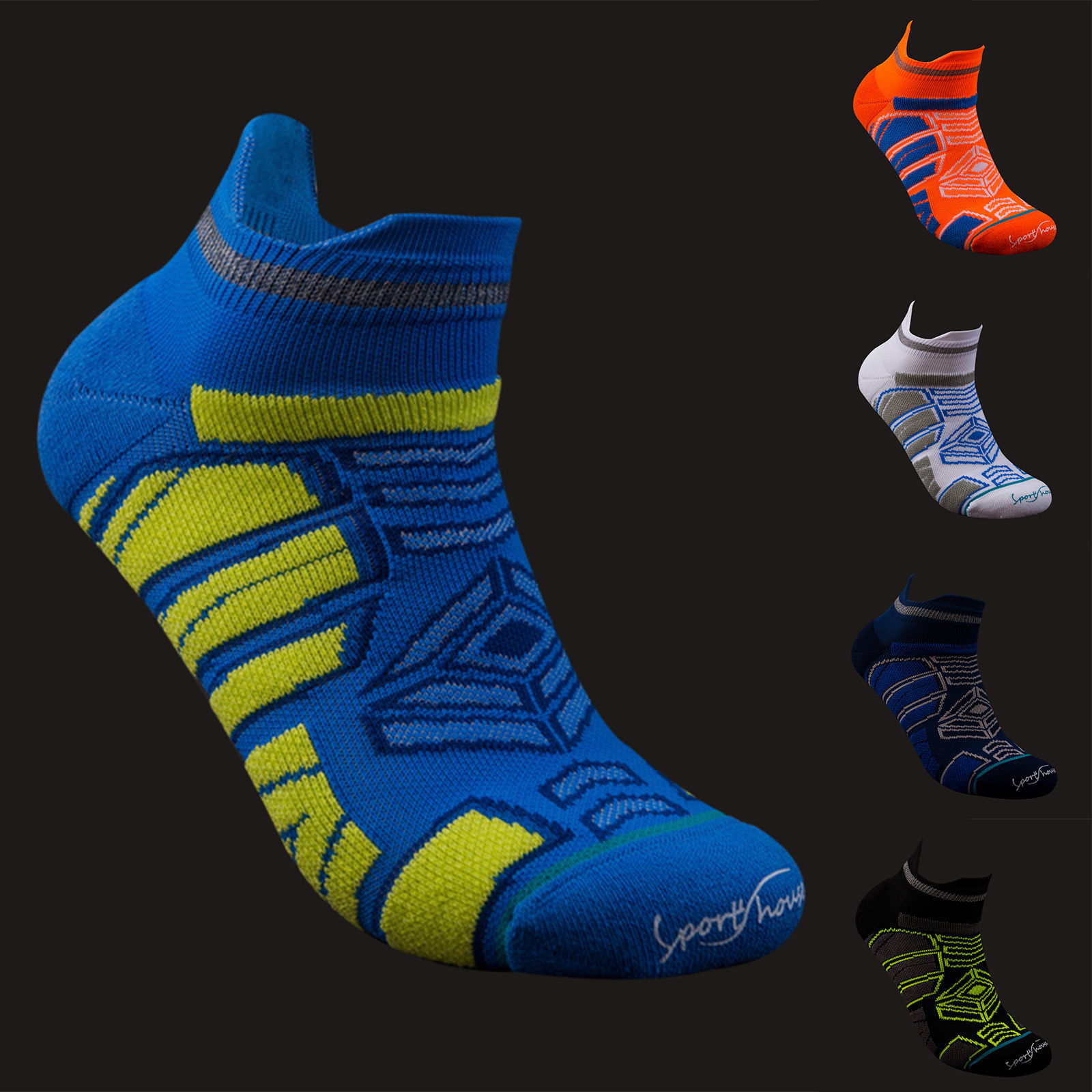 Imagen de Multifunction Non-slip Breathable Man's Sport Ankle Socks Geometric Size M（39-43）, 1 Pair