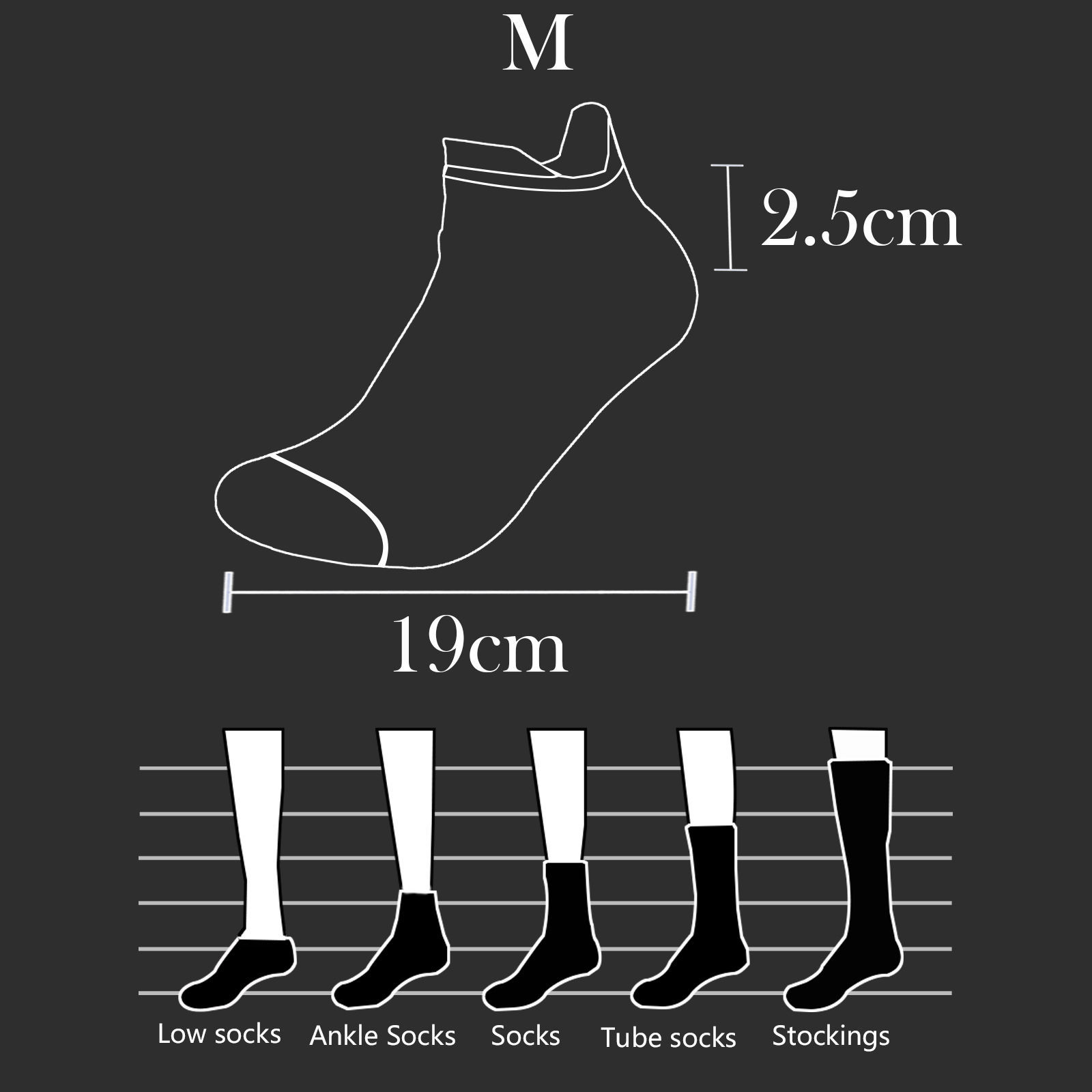 Imagen de Multifunction Non-slip Breathable Man's Sport Ankle Socks Geometric Size M（39-43）, 1 Pair