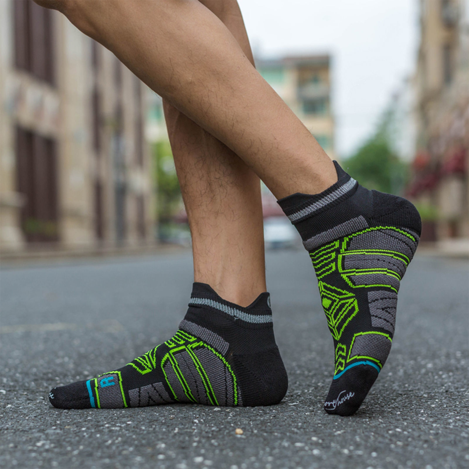 Imagen de Multifunction Non-slip Breathable Man's Sport Ankle Socks Geometric Size M（39-43）, 1 Pair