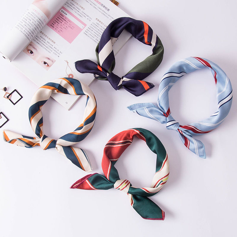 Изображение Multifunctional Fashion Imitation Silk Women's Scarf Square