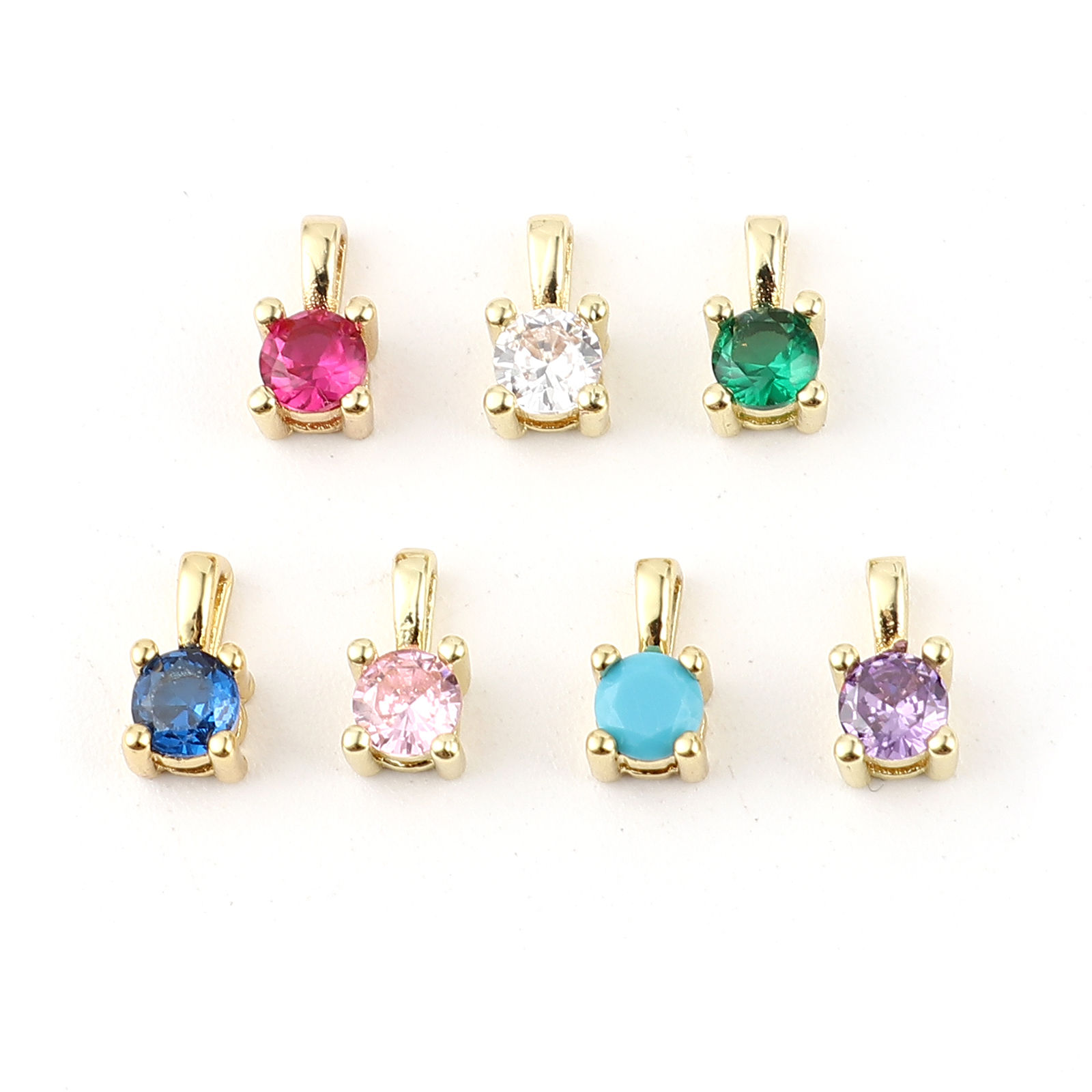 Изображение Латунь Подвески Квадратные 8мм x 5мм, 2 ШТ