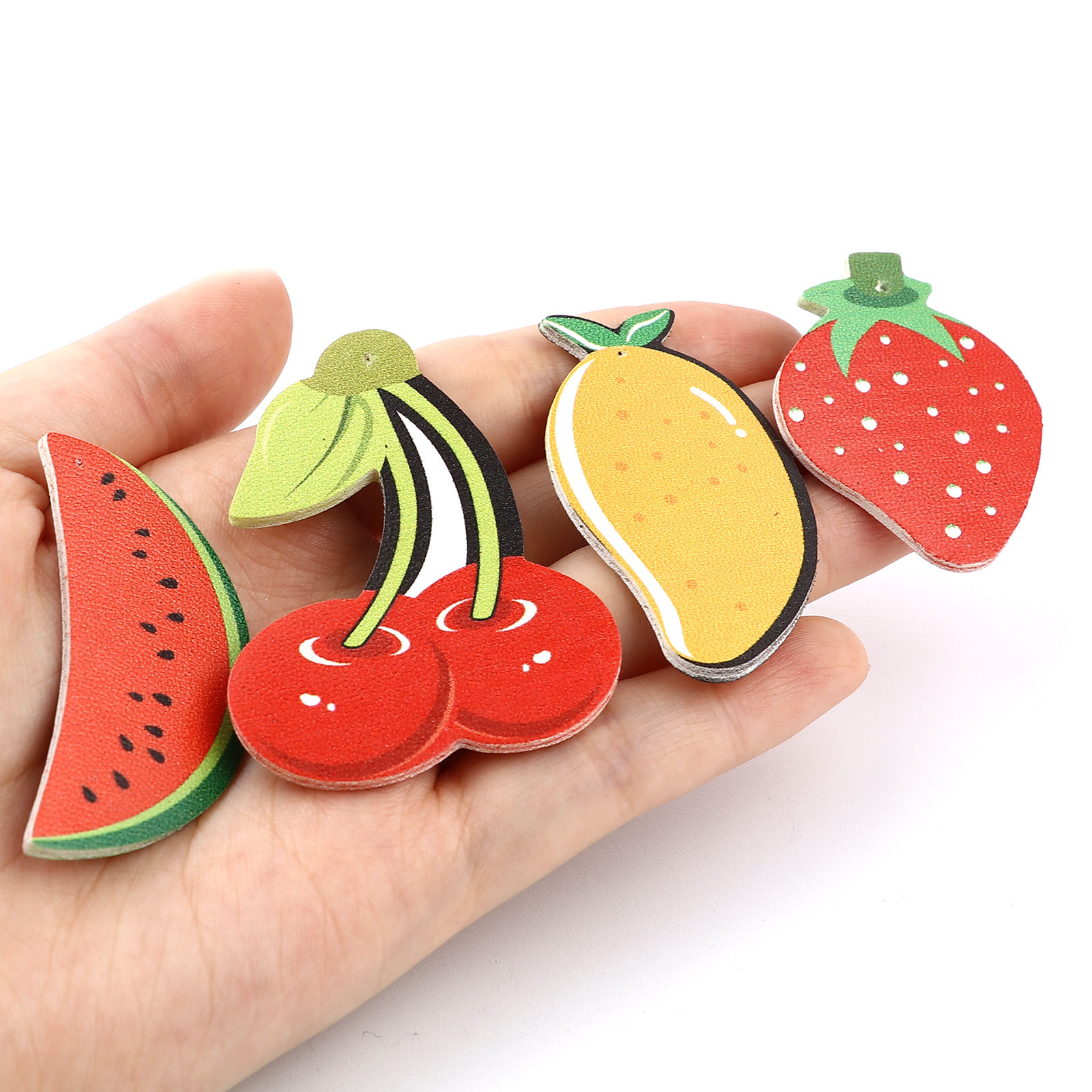 Picture of PU Leather Pendants Fruit 46mm x 29mm, 5 PCs