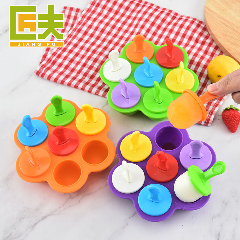 Picture of 7 Cell Ice-lolly Silicone Mold Food Grade