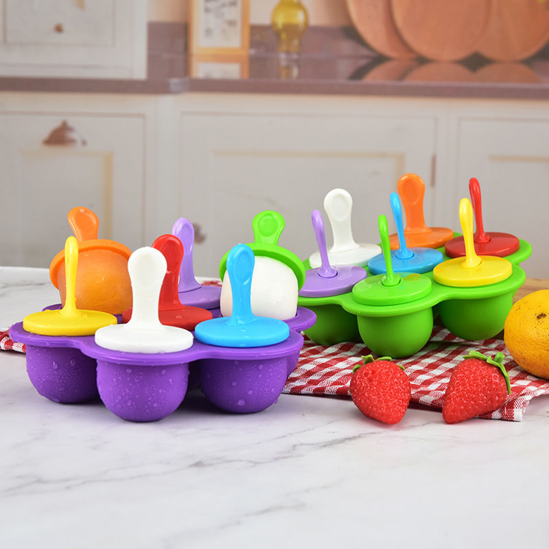 Picture of 7 Cell Ice-lolly Silicone Mold Food Grade
