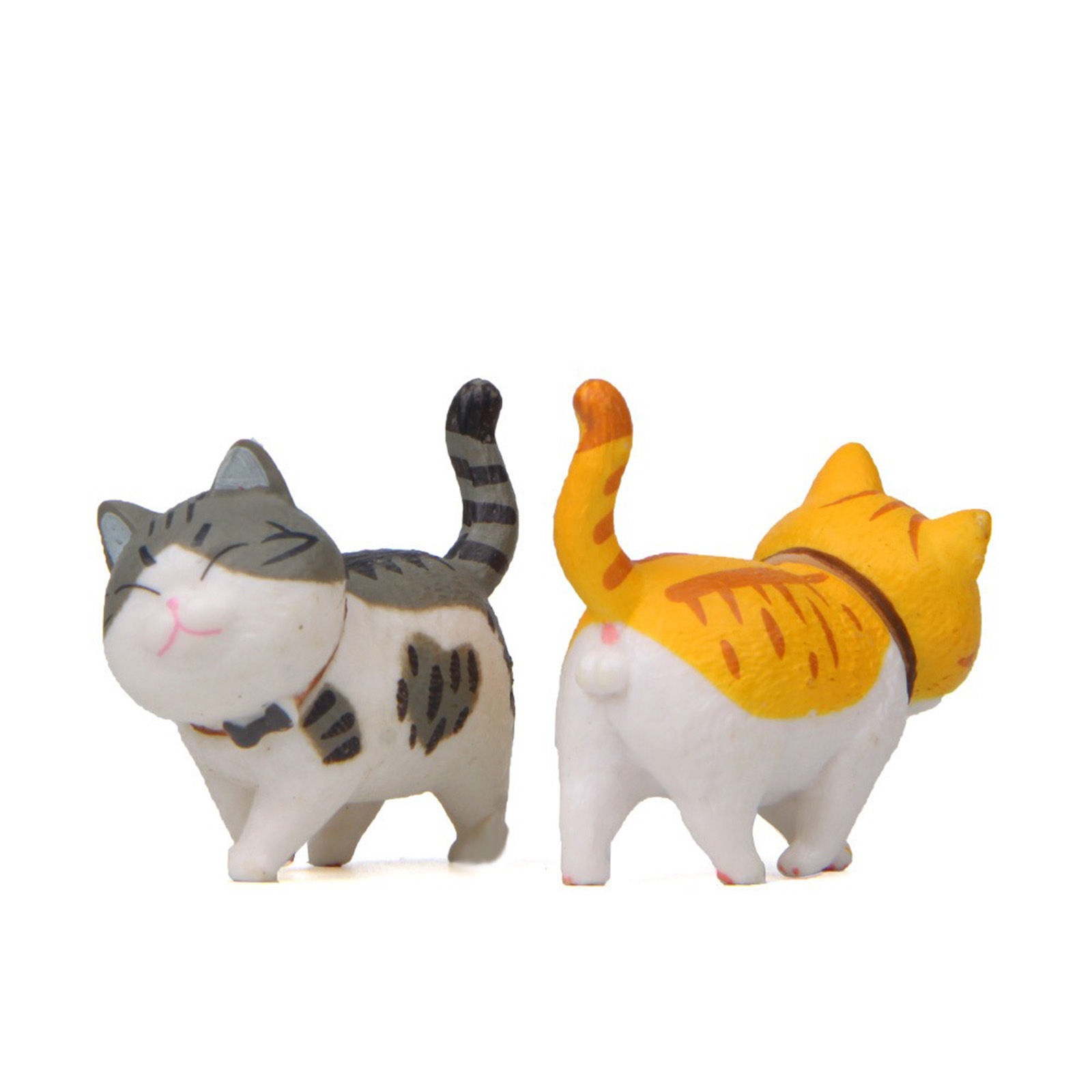 Picture of PVC Cute Cat Ornaments Home Landscape Miniature Decoration