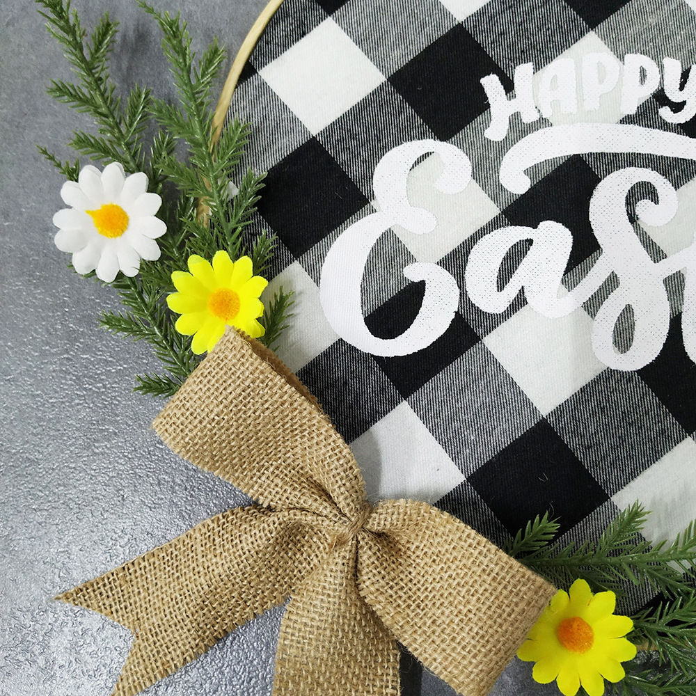 Imagen de Easter Natural Wood Hanging Door Sign Home Decoration