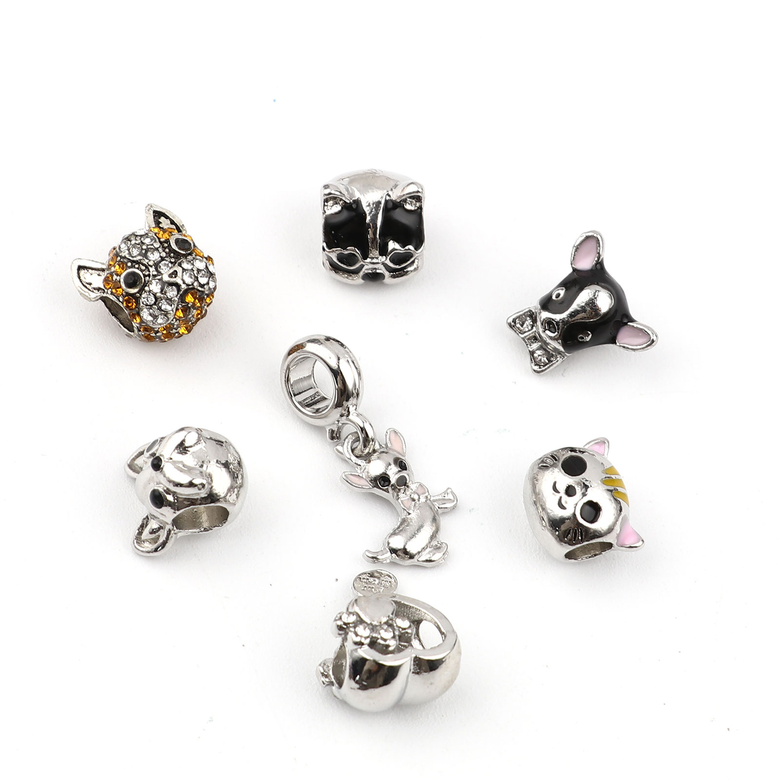 Picture of Zinc Based Alloy Large Hole Charm Beads