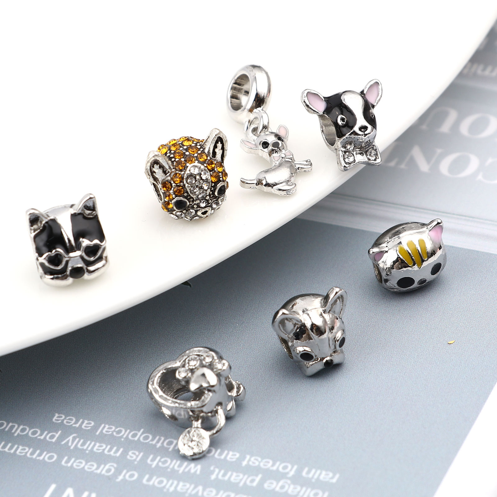 Picture of Zinc Based Alloy Large Hole Charm Beads