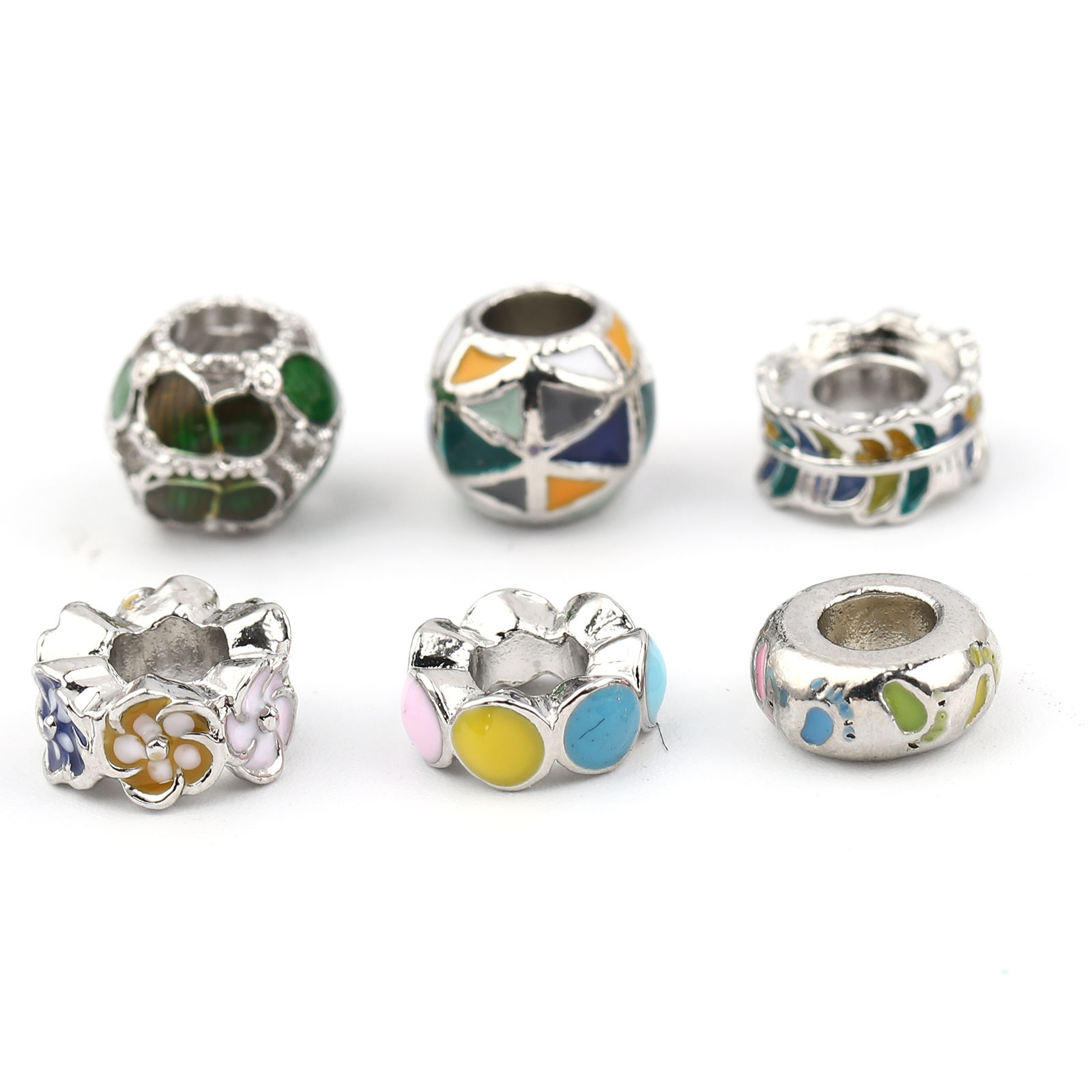 Picture of Zinc Based Alloy Large Hole Charm Beads